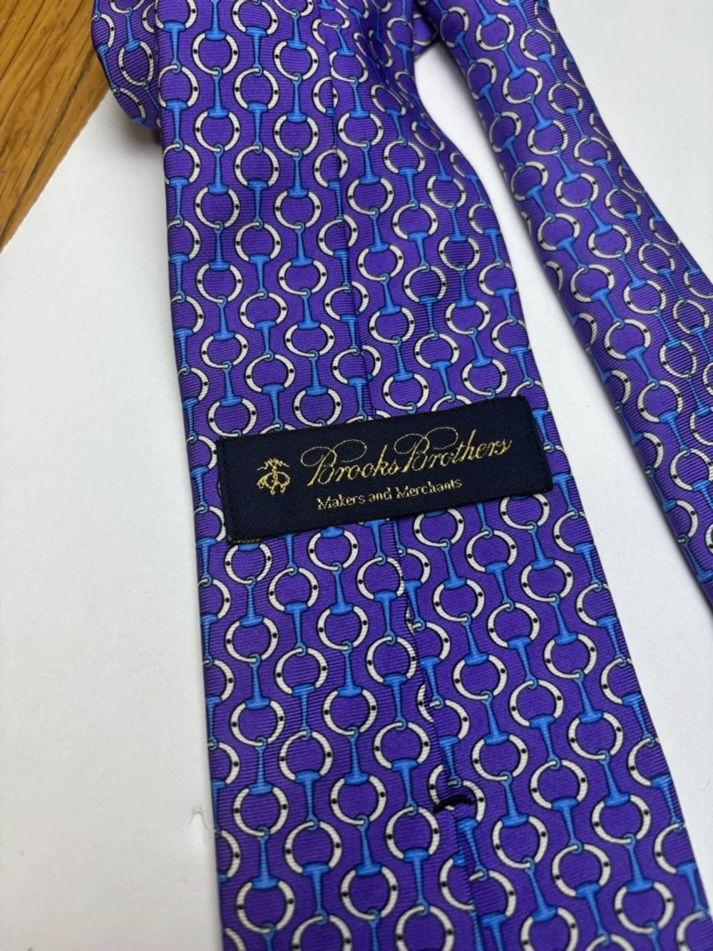 Brooks Brothers chains Purple Silk Tie‎